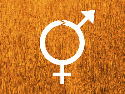 Unisex Ouroboros Bathroom door female male office signage