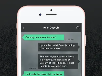 Daily UI #013 - Direct Messaging 013 app conversation daily ui direct messaging iphone