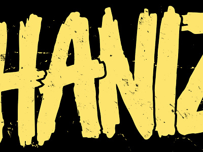 Youthanizing angry blackandyellow brush brushtype graphicdesign handtype lettering punk studiowade typography