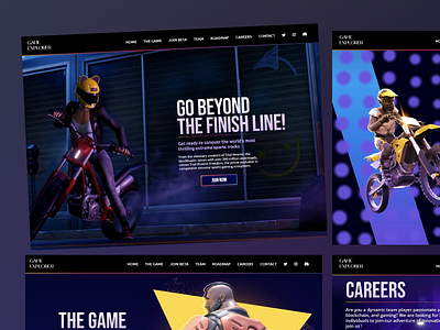 Professional landing page for GameExplorer blockchain gaming digital gaming platform design game homepage design game platform gameexplorer gaming platform gaming platform design high detail graphics immersive ui landing page nft gaming nft integration ui ui design for landing page ui desogn ui ux ui ux design ux ux design web3 gaming