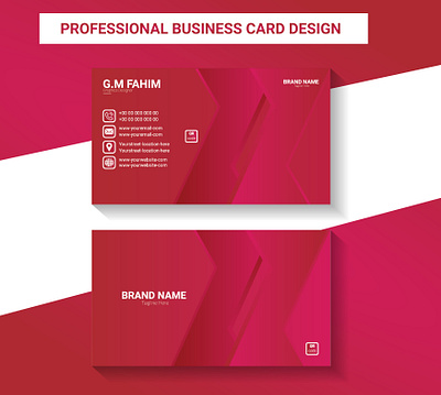 Uniqe & Professional Business Card Design brochure business card card flyer id card illustrator photoshop poster