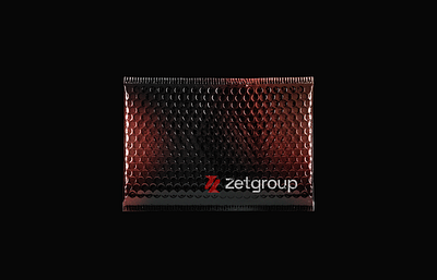 Zetgroup Logo & Branding branding bubble wrap logo modern redblack tech