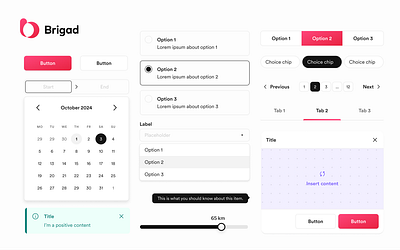 Brigad - Design System branding design design system icon logo ui