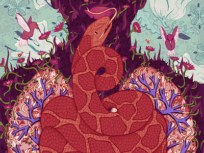 Wayward Arts Magazine design editorial illustration jessicafortner obsessions snake charmer wayward arts magazine