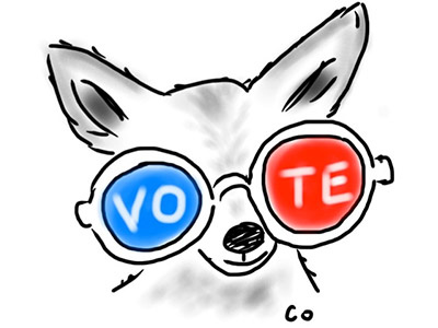 Vote dog art dogs vote