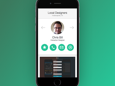 DailyUI 006 User Profile 006 app dailyui green profile ui user profile ux