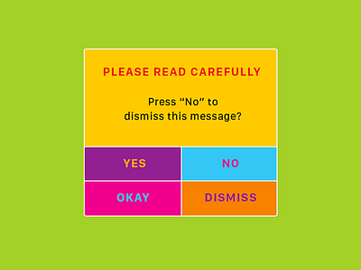 DailyUI 016: Pop-up 016 alert art choice dailyui dialog message paradox paralysis pop art pop up popup