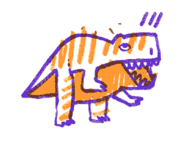 Prehistoric Failure dino dinosaur doodle rex simple sketchbook