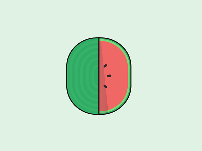 Watermelon design icon ui ux watermelon