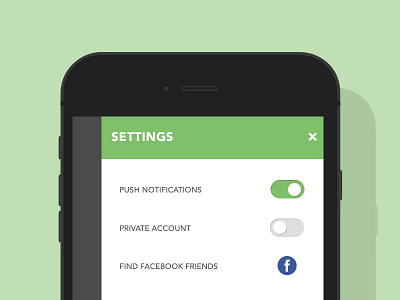 Simple Settings 007 dailyui settings