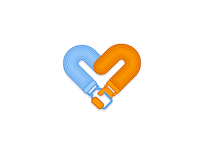 Trusted Partnership business flat hand handshake heart icon partnership trust