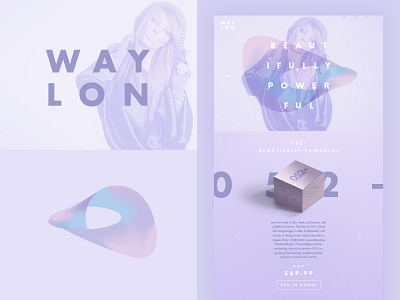 WAYLON – Beautifully Powerful brand branding color colour gradient identity logo online type ui web website