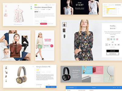 Store UI Kit ecommerce electronics fashion kids photoshop shop sketch store ui ui kit