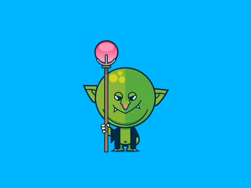 Wizard animation character fantasy game goblin wizard