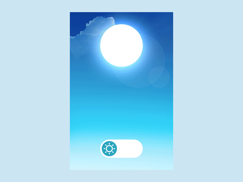DailyUI - Day 015 - On / Off 015 animation dailyui day night off on sun switch toggle ui