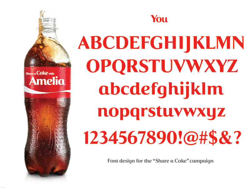 "Share a Coke" Font