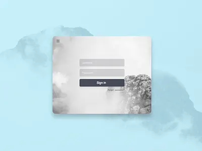 Login interface ui