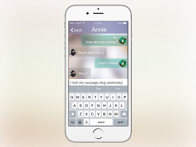 Daily UI #013 chit chat daily ui challenge day 013 messaging sausage dog ui ui design