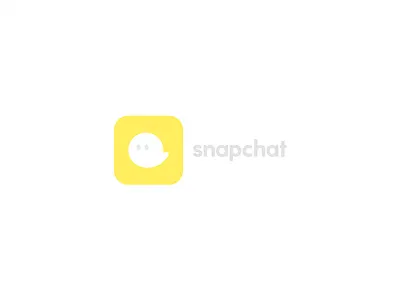 Snapchat branding concept cute design fun ghost icon illustrator logo rebrand snapchat