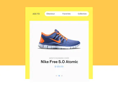 Pop Shoe app pop shop tap ui yellow