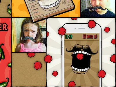 Unused Screamin' Sicilian Web Content app grid grunge illustration menu pizza products screamin sicilian web