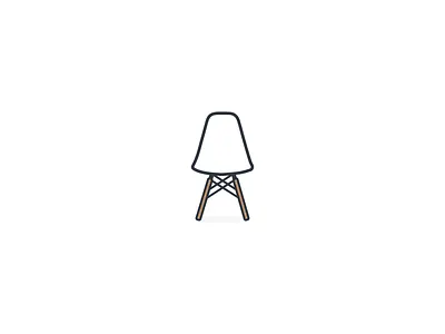 Eames chair chair eames icon illustration