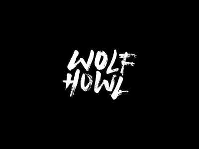WOLFHOWL badge brush crest emblem grunge icon illustration logo old texture vector vintage