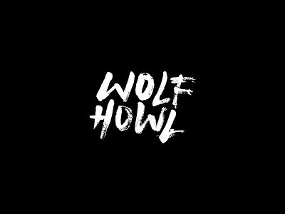 WOLFHOWL badge brush crest emblem grunge icon illustration logo old texture vector vintage