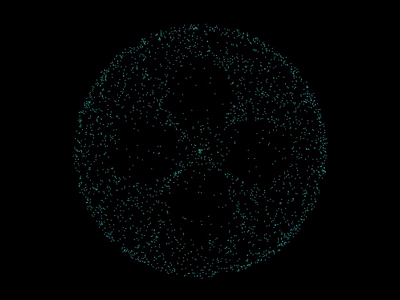 Particles code design generative javascript logo particles