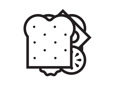 Sando icon illustration sandwich