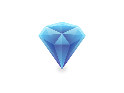 Diamond brand crystal design diamond geometric gradient icon identity illustration logo vector