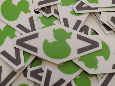 Coding Ducks duck giftcard zen sticker