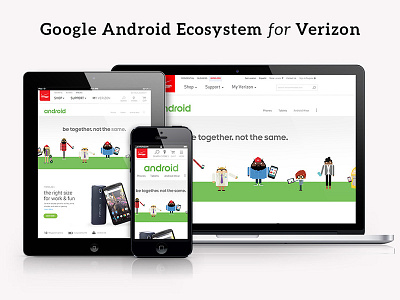 Google Android Ecosystem Landing Page for Verizon google landing page verizon