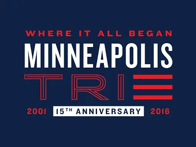 Minneapolis Tri #2 apparel minneapolis t shirt triathlon typography