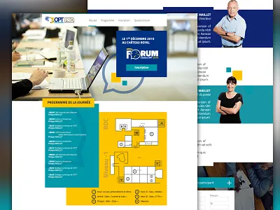 Project Forum OPT - Onepage website branding interface logo one page ui web web design website