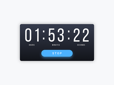 Countdown Timer - Day 14 (Freebie) Affinity Designer affinity black blue countdown dailyui dark day014 design flat free time web