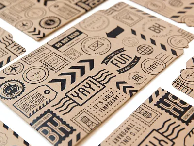 Tattly badges pattern print design