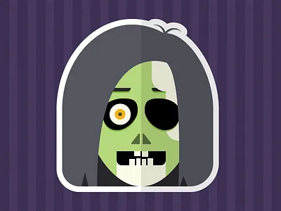 Halloween - Dawn of the Dead - Zombie cute dawn of the dead flat halloween icon illustration scary vector walker webpt zombie