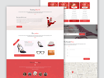 Xmas freebie christmas clean freebie html template html5 modern one page xmas