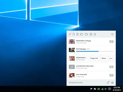 Jumpshare Windows App Design app design jumpshare minimal photoshop ui windows windows app windows application