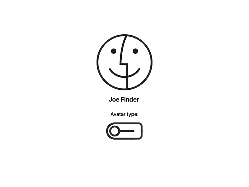 Day 015 - DailyUI - Switch avatar daily ui day 15 finder switch type