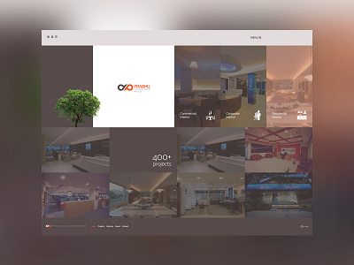 Website of Prabhu Interiors development full width hompage landing page responsive ui ux website