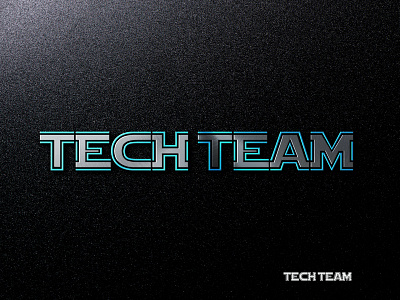 Tech Team brand edges effect logo logotype metal sharp solutions team teamwork tech technology