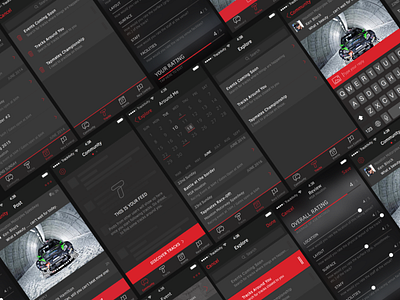 Tracktivity Overview app ios iphone overview racing tracktivity ui ux