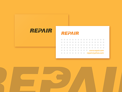 Repair business card branding businesscard identity lettering logo logotype repair stationary