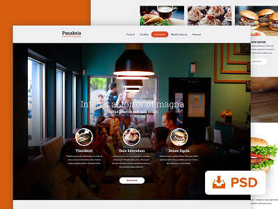 Panakera free PSD template design ui ux web webdesign