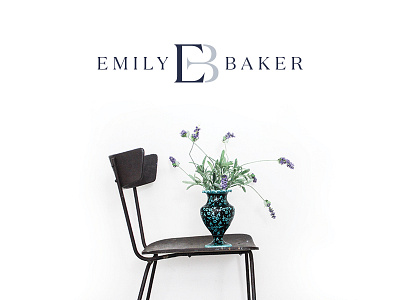 Emily Baker Design | Visual Identity branding classic interior design monogram navy typography visual identity