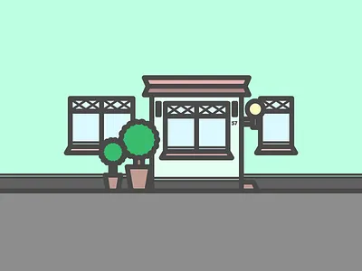 Entrance bungalow entrance home house mint move porch