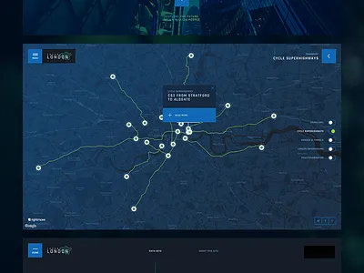 London Map vis data google map map website