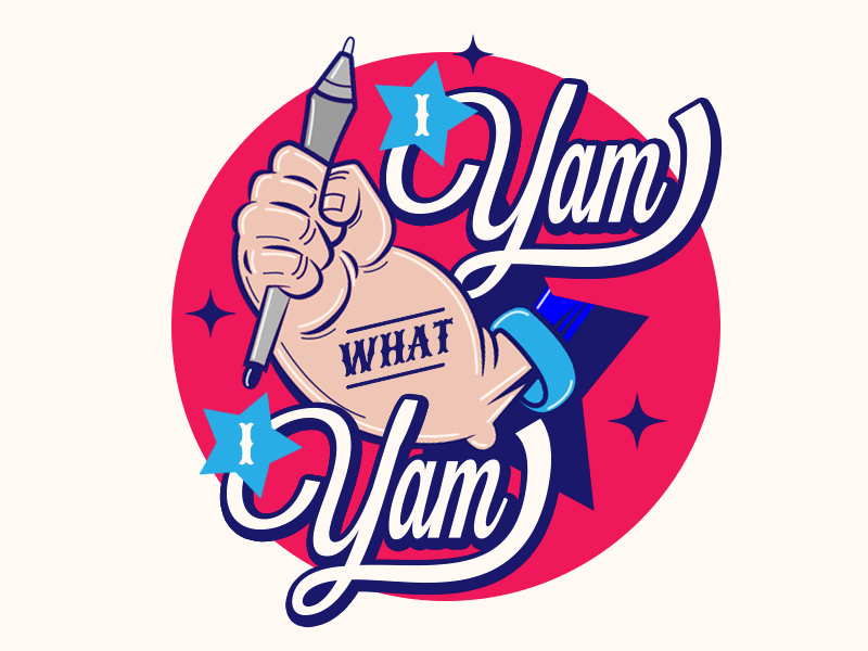 I Yam What I Yam animation gif highforge orlandoagency orlandoartist